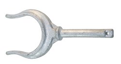 Rudder fork, galvanized, opening 50mm, pin 14.5x64mm 1 Rudder fork, galvanized, opening 50mm, pin 14.5x64mm