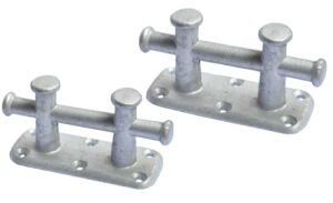 Double cross bollard, galvanized, 200mm