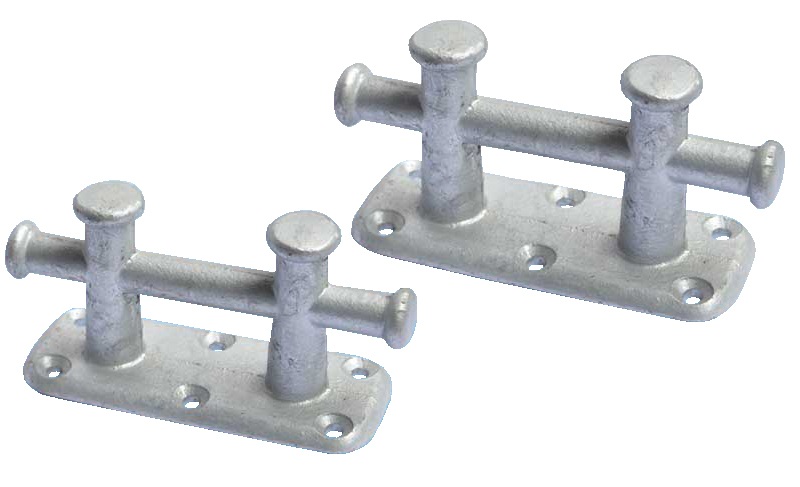 Double cross bollard, galvanized, 200mm 1 Double cross bollard, galvanized, 200mm