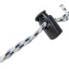 POM cord stoppers for 3-4mm rope, black, 10 pieces. 2 sk4790