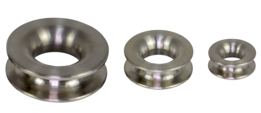 CLAMCLEAT Titanium Round Thimble for 5-6mm Rope, SB-Pack 1 CLAMCLEAT Titanium Round Thimble for 5-6mm Rope, SB-Pack