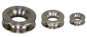 CLAMCLEAT Titanium Round Thimble for 12-13mm Rope, SB Pack