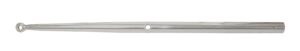 Railing support with round head A4 25x450mm, 1 through hole