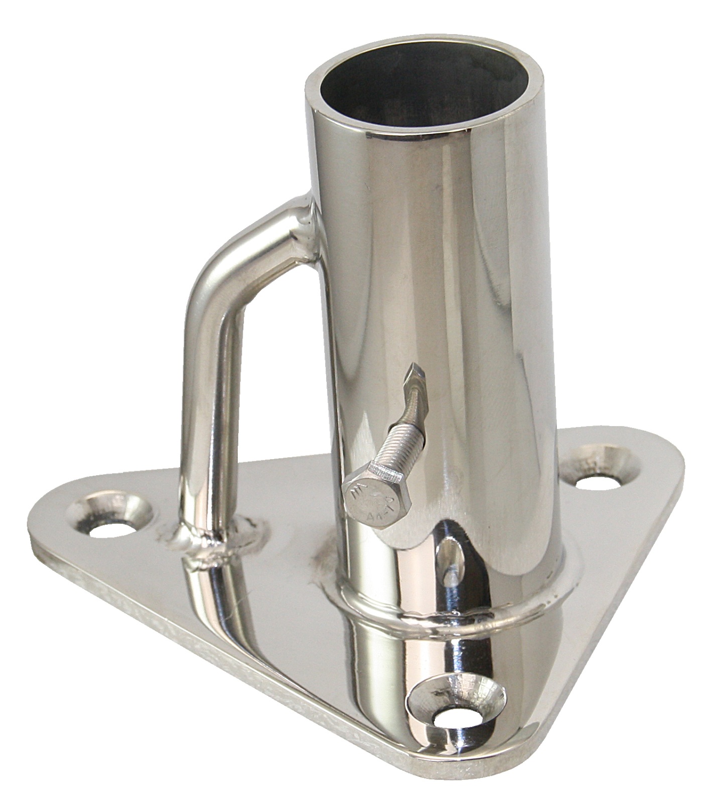 Railing foot screwed through A4 for pipe 25m, 0° 1 Railing foot screwed through A4 for pipe 25m, 0°