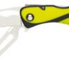 WICHARD Offshore knife, serrated with shackle lock, 80mm blade, fluorescent.