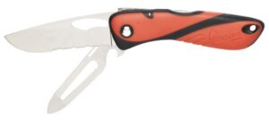 WICHARD Offshore knife, serrated with shackle lock, 80mm blade, orange