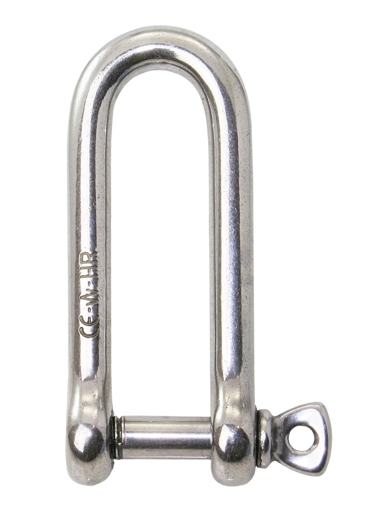 WICHARD D-shackle long C3 pin 10mm 1 WICHARD D-shackle long C3 pin 10mm