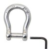 WICHARD curved round shackle with internal hexagon A4L pin 6mm