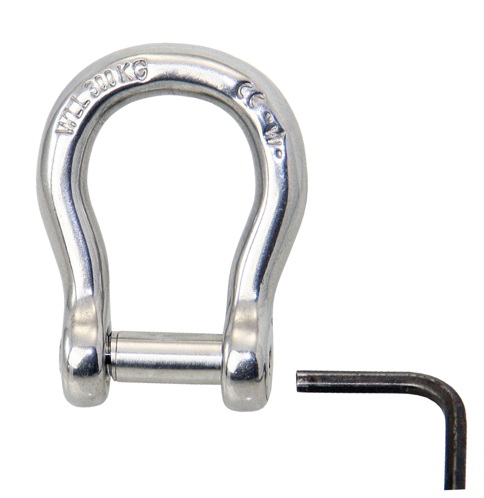 WICHARD curved round shackle with internal hexagon A4L pin 8mm 1 WICHARD curved round shackle with internal hexagon A4L pin 8mm