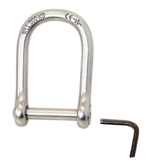 WICHARD round shackle with internal hexagon A4L pin 6mm