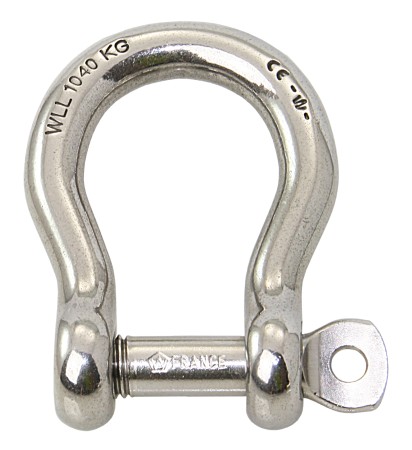 WICHARD Curved Round Shackle with Non-Loading Bolt A4L Pin 11mm SB-Pack 1 WICHARD Curved Round Shackle with Non-Loading Bolt A4L Pin 11mm SB-Pack