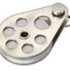WICHARD single sliding block 50mm, wire rope 5mm, aluminum roller/plug pin