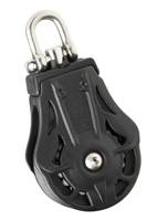WICHARD single sliding block 35mm, rope 8-9mm, swivel shackle