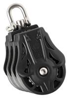 WICHARD Triple Block sliding 45mm, rope 10mm, swivel shackle
