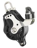 WICHARD Triple Block, spherical, 55mm, rope 12mm, swivel/U-bolt/clamp