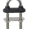 WICHARD U-bolt with rubber cap A4L M8x80mm black SB-Pack