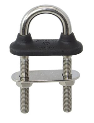 WICHARD U-bolt with rubber cap A4L M10x110mm black SB-Pack