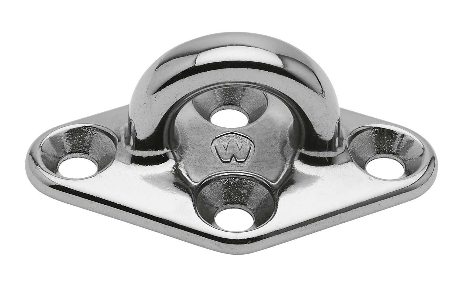 WICHARD deck plate, diamond-shaped D6 eye 14.5mm 1 WICHARD deck plate, diamond-shaped D6 eye 14.5mm