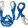 WICHARD Lifeline elastic with 3 stainless steel carabiners, (stretch) straps 2+1m 3 sr7006