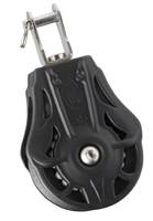 WICHARD single block, spherical, 55mm, rope 12mm, swivel fork