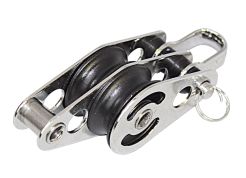 SEA SURE double block, sliding, 25mm, rope 8mm, shackle, U-bolt 1 SEA SURE double block, sliding, 25mm, rope 8mm, shackle, U-bolt