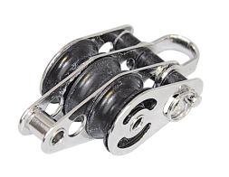 SEA SURE triple block, sliding, 25mm, rope 8mm, shackle/U-bolt center 1 SEA SURE triple block, sliding, 25mm, rope 8mm, shackle/U-bolt center