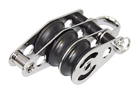 SEA SURE Triple Block, sliding, 25mm, rope 8mm, shackle/U-bolt, external 1 SEA SURE Triple Block, sliding, 25mm, rope 8mm, shackle/U-bolt, external