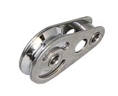 SEA SURE single sliding block 25mm, wire rope 4mm, hollow axle