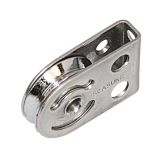 SEA SURE single swivel pulley, 25mm diameter, 4mm wire rope, vertical/horizontal.