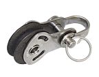 SEA SURE single sliding block 20mm, rope 4mm, carbon pulley/shackle