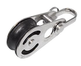 SEA SURE single block, sliding, 38mm, rope 10mm, carbon pulley/shackle 1 SEA SURE single block, sliding, 38mm, rope 10mm, carbon pulley/shackle