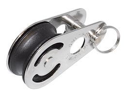 SEA SURE single sliding block 38mm, rope 10mm, carbon pulley/pin 1 SEA SURE single sliding block 38mm, rope 10mm, carbon pulley/pin