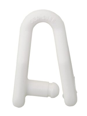 SEA SURE Mast Slider Shackle for Clipping, Nylon, 51mm, White, 100pcs.