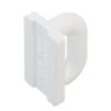 SEA SURE mast sliders, flat nylon 24mm white 2 ss0662
