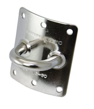 SEA SURE mast plate A4 9.5mm, 73x65mm, for 150mm mast