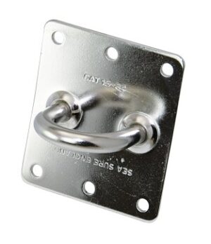 SEA SURE Mast Plate A4 8mm, 64x73mm, Flat Base Plate