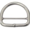 SEA SURE D-ring with bridge, unpolished, A4, 6x50mm