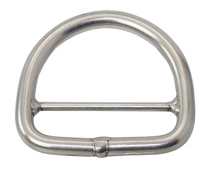 SEA SURE D-ring with bridge, unpolished, A4, 6x50mm