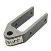 SEA SURE rudder fitting, short with sleeve, aluminum, 8mm hole, iB=25mm 2 ss1800