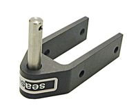 SEA SURE rudder fitting, short with pin, aluminum pin 8x32mm, iB=25mm
