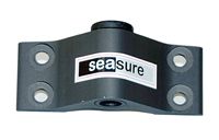 SEA SURE mirror fitting with plastic bushing, aluminum/A4, 8mm hole