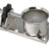 Mast base, adjustable stainless steel 110x60mm (Opti)