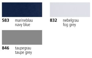 SATTLER Fabric Oceanic PES, PVC on one side, 205cm, 480g/m², fog grey
