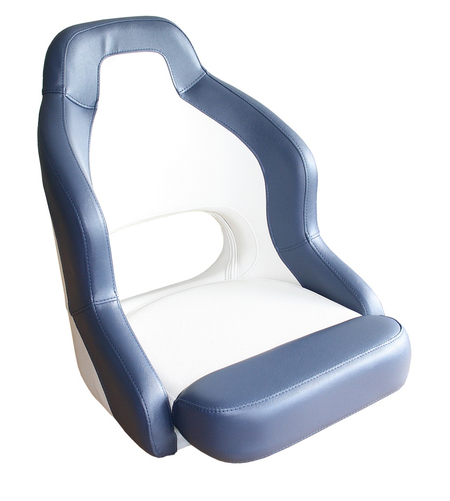 Steering seat/boat seat Sport, white/blue 1 Steering seat/boat seat Sport, white/blue