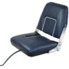 Steering seat/boat chair Classic comfort with flip-down, blue with white piping 3 tc3121 1