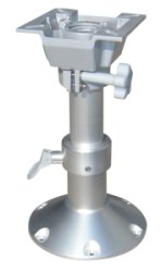 Chair leg, 7-stage height adjustable, aluminum, 300-400mm 1 Chair leg, 7-stage height adjustable, aluminum, 300-400mm