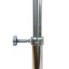 Table leg with foot and console, height adjustable, aluminum, 500-700mm 3 tc7050