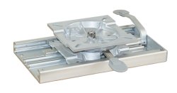 Seat console with sliding mechanism, rotatable, aluminum, 338x182x70mm