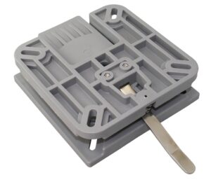 Swivel seat console, plastic, 175x175x55mm