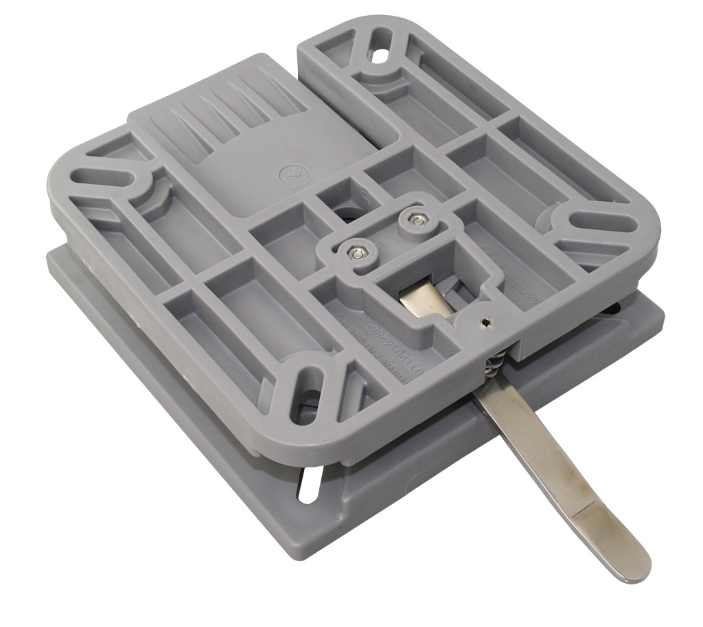 Swivel seat console, plastic, 175x175x55mm 1 Swivel seat console, plastic, 175x175x55mm